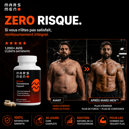 Mars Men™ | Testostérone Naturelle, Force & Endurance