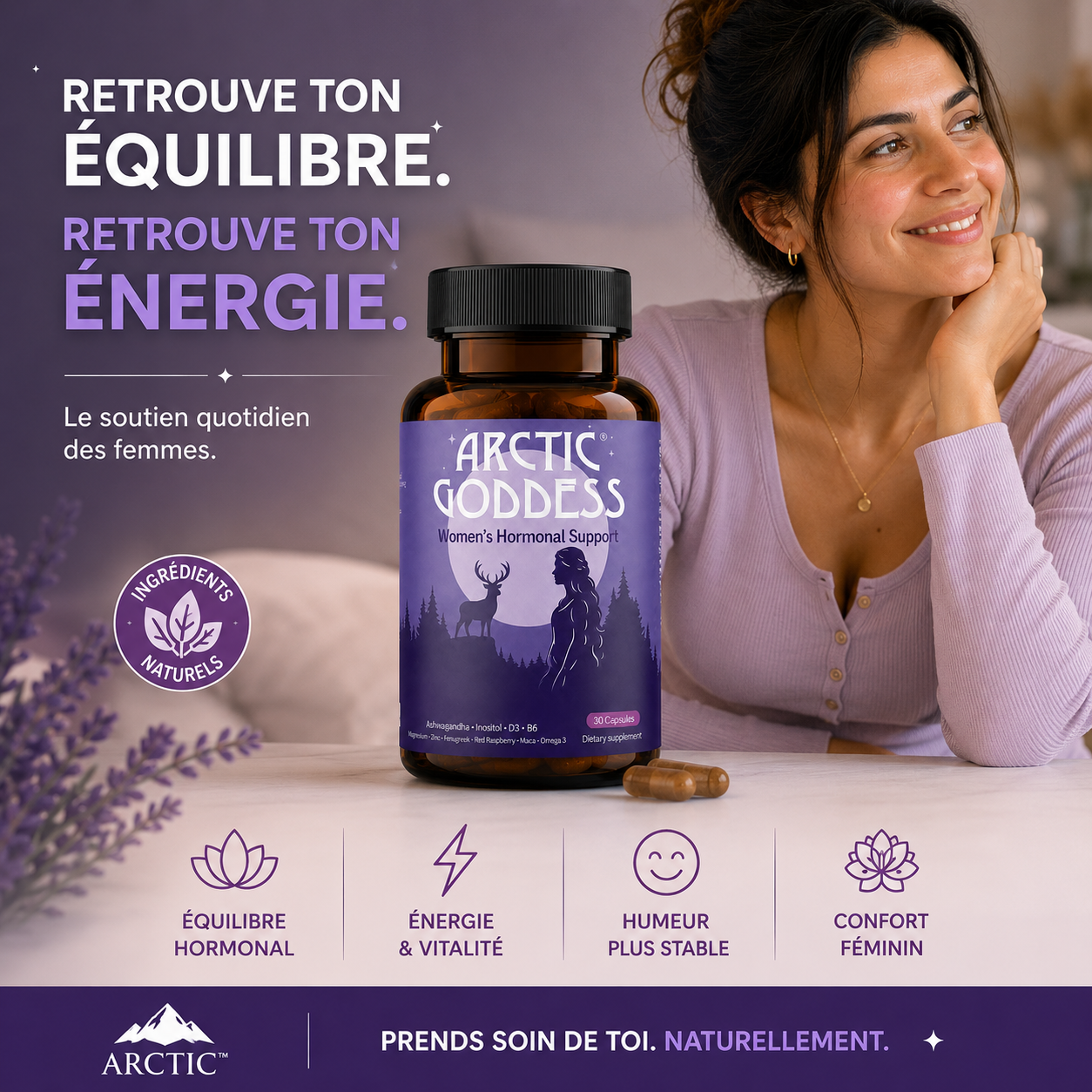 ARCTIC™ | Équilibre Hormonal, Énergie & Bien-Être Féminin