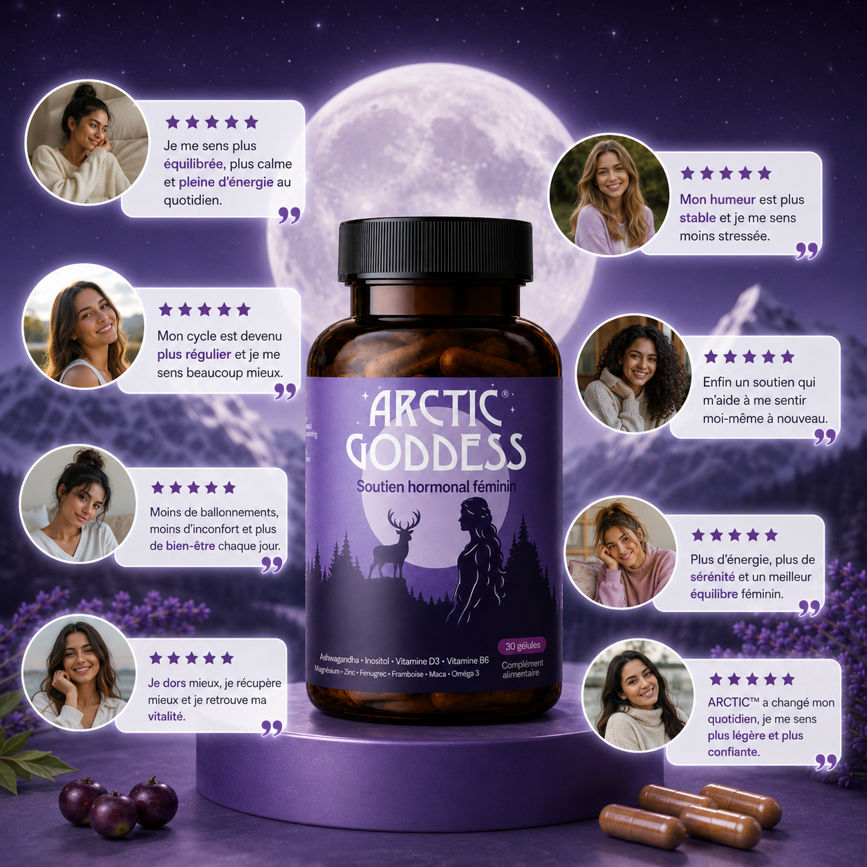 ARCTIC™ | Équilibre Hormonal, Énergie & Bien-Être Féminin