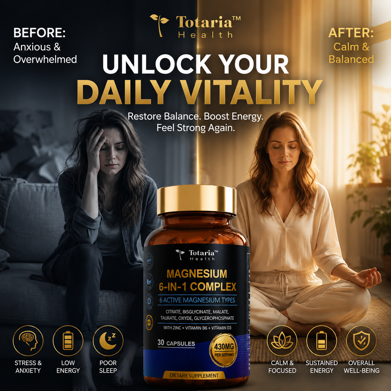 Totaria™ | Relaxation, Énergie & Confort Musculaire