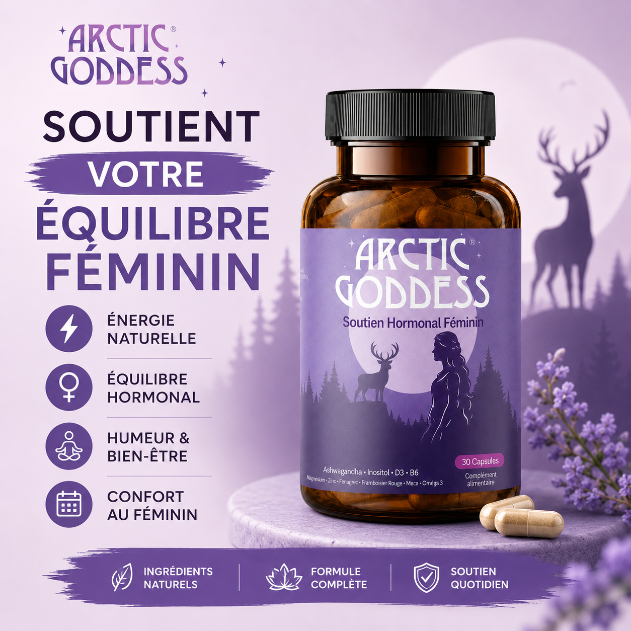 ARCTIC™ | Équilibre Hormonal, Énergie & Bien-Être Féminin