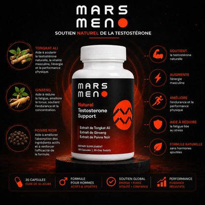 Mars Men™ | Testostérone Naturelle, Force & Endurance