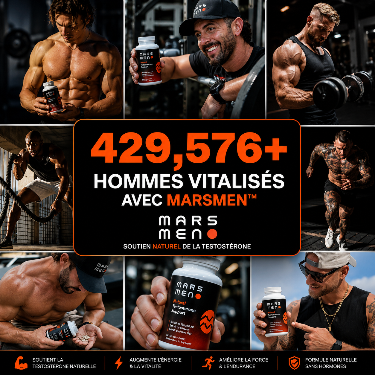 Mars Men™ | Testostérone Naturelle, Force & Endurance