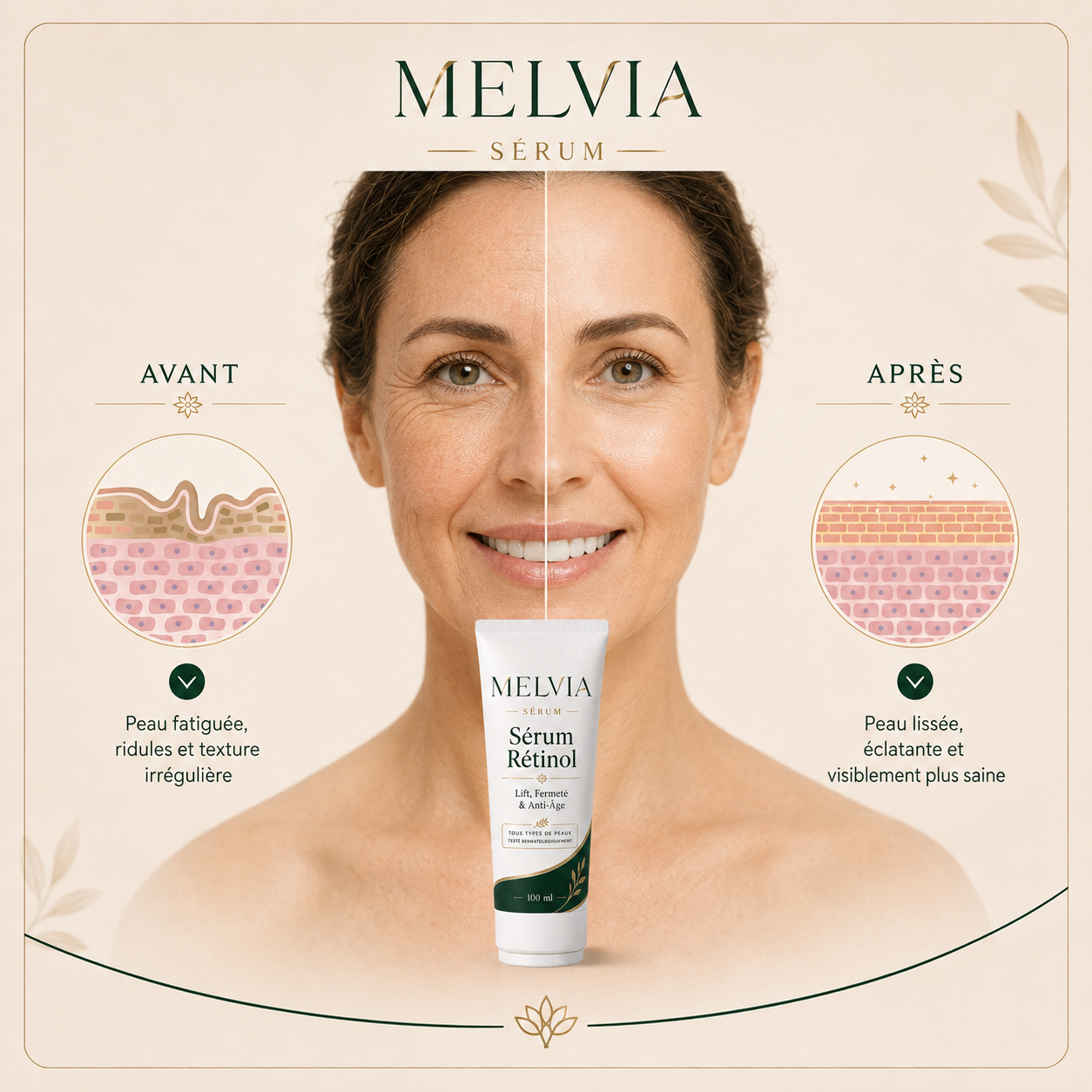 MELVIA™ | Votre Rituel Anti-Âge du Soir