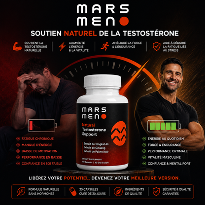 Mars Men™ | Testostérone Naturelle, Force & Endurance