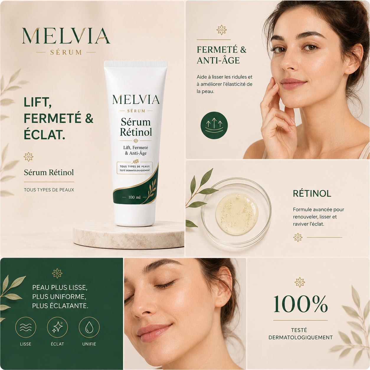MELVIA™ | Votre Rituel Anti-Âge du Soir
